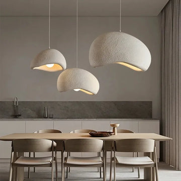 Suspension Résine Wabi Sabi – Lampe Design Axel Vervoordt pour Salon, Cuisine ou Restaurant