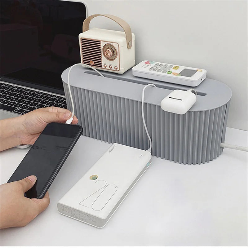 Nestibox – Boîte de Rangement Design pour Câbles, Prises & Routeur Wi-Fi