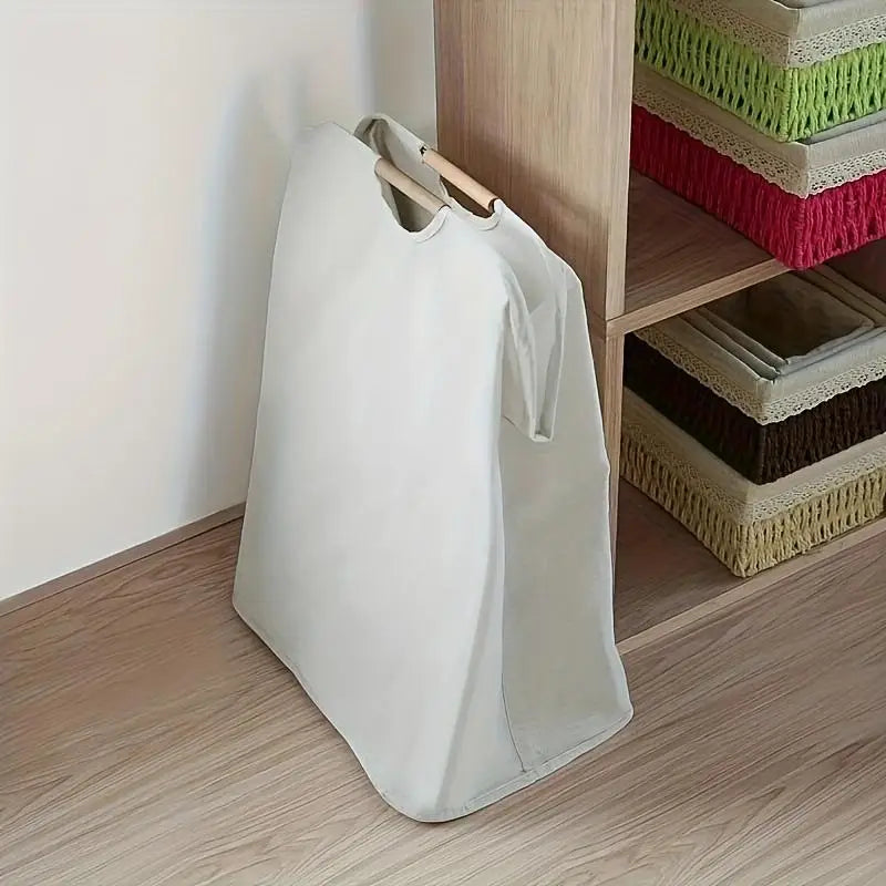 MaisonKalm - Panier à Linge Grande Capacité – Style Nordique en Lin Pliable pour Vêtements et Jouets